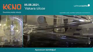 Keno vakara izloze - 05.08.2021.