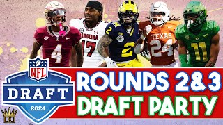 2024 NFL Draft LIVE Rounds 2 & 3  Reactions, Analysis, Fantasy Football Outlook and More!
