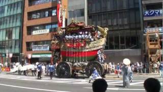 京都祇園祭 2011年 山鉾巡行 放下鉾・岩戸山・船鉾