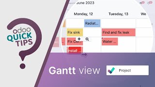 Odoo Quick Tips - Gantt view [Project]