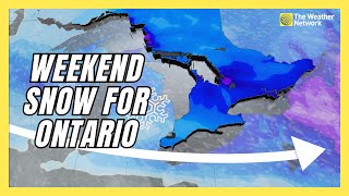 Weekend Snow Set To Blanket Southern Ontario | #forecast