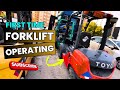 Operating a Forklift for the First Time and Handling Dual Loads