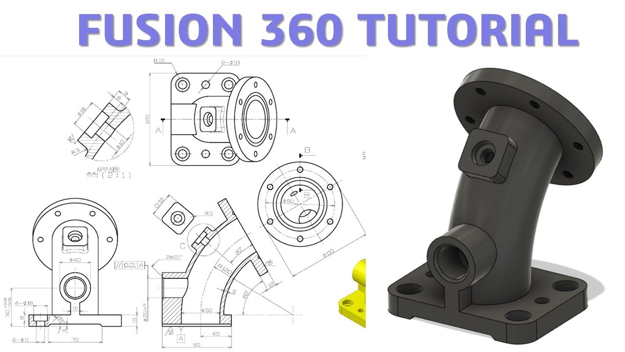 Fusion 360 Tutorial 55 3d Modeling Design Beginners Youtube