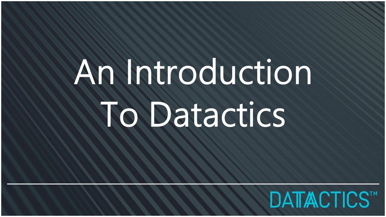 Introduction To Datactics Youtube