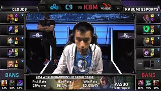 Cloud 9 vs KaBuM! e-Sports | Game 1 Group D S4 LOL World Championship 2014 Day 1 | C9 vs KBM D1G6