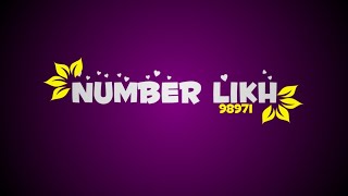 NUMBER LIKH - Tony Kakkar,Nikki Tamboli | Number Likh Status | Black Screen WhatsApp Status #Shorts