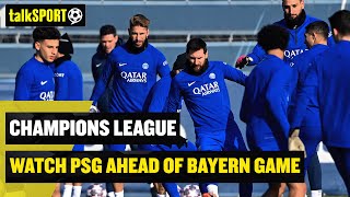 Messi, Neymar & Mbappe lead PSG's Champions League training
