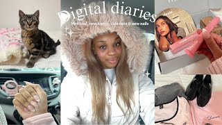 Digital diaries🍡| Rhode unboxing, getting nails done, cute cafe \u0026 new kitten!