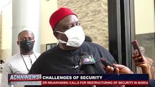 DR. EMMANUEL IWUANYANWU CALLS FOR RESTRUCTURING OF THE SECURITY SYSTEM