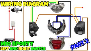 WIRING DIAGRAM NG LEFT AND RIGHT SWITCH NG MIO SPORTY PART 2