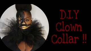 DIY CLOWN COLLAR tutorial |EASY|