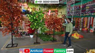 Artificial flowers plants manufacturing factory in Ahmedabad Guj. India all India delivery wholesale