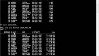 Oracle OCA lesson 3 SQL Plus Commands Part one