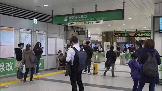 東北新幹線運転再開　上下線で一時運転見合わせも