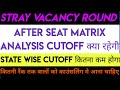 Stray Vacancy Round Neet 2024 Cutoff after seat matrix analysis l mcc stray vacancy round cutoff 24