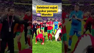 Sujud syukur selebrasi khas para pemain Timnas Maroko