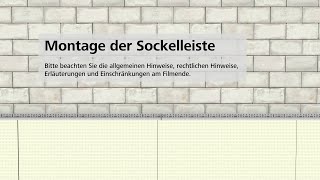 Vorgehängte hinterlüftete Fassade StoVentec R / Montage der Sockelleiste