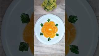 Orange Plate Decorations l Orange Carving Design l #cuttingfruit #art #cookwithsidra #shorts #craft