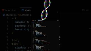Cool CSS DNA Animation #coding #animation #viral #shorts #programming #youtubeshorts #trending #css