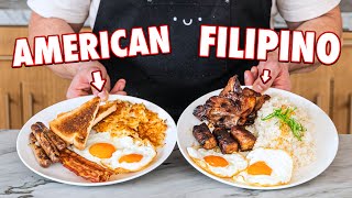 American Breakfast Vs. Filipino Breakfast