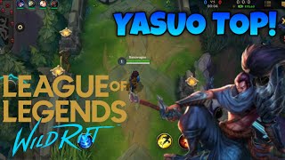 League of Legends: Wild Rift Yasuo Gameplay! | Xenovagne