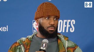 LeBron James Reacts to Lakers Going Down 0-2 vs. Nuggets | 2024 NBA Playoffs