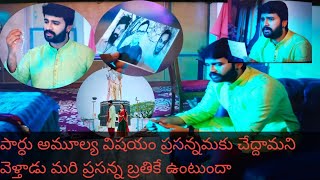 నేను గ్రానికి వెళ్లి ఈ విషయం గురించి చెప్తాను అమూల్య విషయంలో నాకు సహాయం చేస్తుంది అని పార్ధ అనుకుం