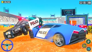 US Police Officer Car Monster Truck Demolition Derby Crash Racing Simulator - Android Gameplay.