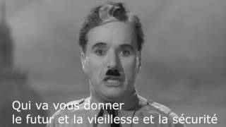 Charlie Chaplin's The Dictator - Final Speech VOSTFR (music Hans Zimmer - Time) 1940