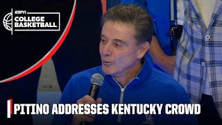 Rick Pitino receives huge ovation in return to Kentucky | ESPN College Basketball