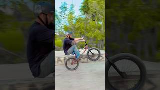 Balancing bmx tricks