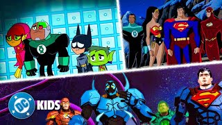 Best JUSTICE LEAGUE Moments! | Teen Titans Go! \u0026 More | @dckids