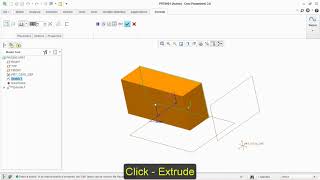 Tutorial 1 - Simple Extrude In Creo