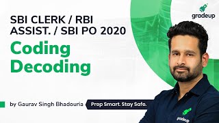 SBI Clerk/ RBI Assistant/SBI PO 2020 | Coding - Decoding || Reasoning Ability | Gradeup