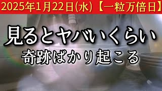 2025年1月22日(水)【一粒万倍日】※表示された今がそのタイミングです　見るとヤバいくらい奇跡ばかり起こる　お喋りは元気の源　そこにヒントあり　招福祈願