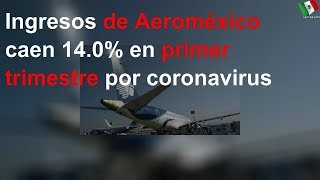 Ingresos de Aeroméxico caen 14.0% en primer trimestre