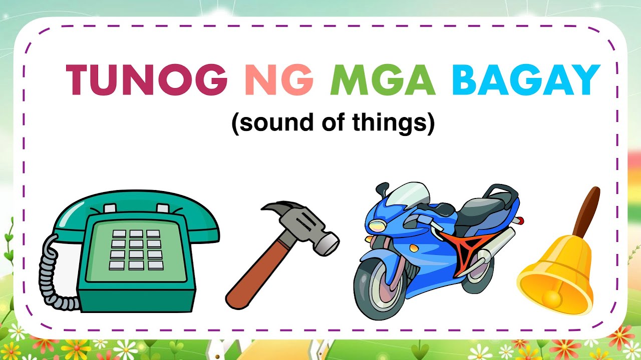 TUNOG NG MGA BAGAY | SOUND OF OBJECTS | FILIPINO ☎️🕰 - YouTube