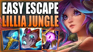 HOW TO EASILY ESCAPE LOW ELO BY PLAYING LILLIA JUNGLE FOR BEGINNERS! - League of Legends Guide