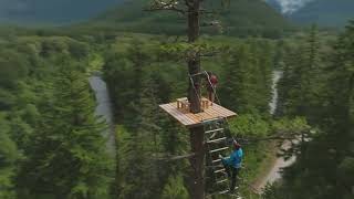 Tweedsmuir Park Lodge - Aerial Tree Top Adventure Tour - Bella Coola, British Columbia, Canada