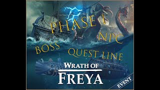 Seafight: A look into the Wrath of Freya Event - PHASE 1 QUEST LINE, NPC \u0026 BOSS