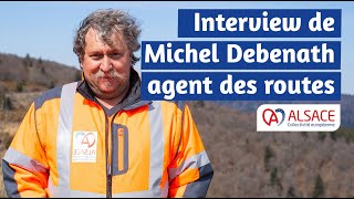 Déneigement de la route des Crêtes avec Michel Debenath, agent des routes de la CeA