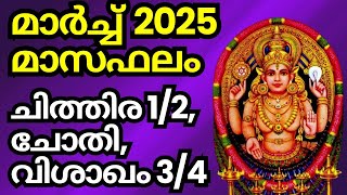 മാർച്ച്‌ 2025 മാസഫലം (തുലാക്കൂർ : ചിത്തിര 1/2, ചോതി, വിശാഖം 3/4)