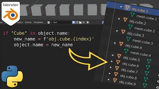 Beginner Blender Python Exercise: Using If Statements to find text (part 3)
