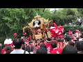 令和元年　荒川神社〈本宮〉岡田　下り坂　逆走 播州秋祭り