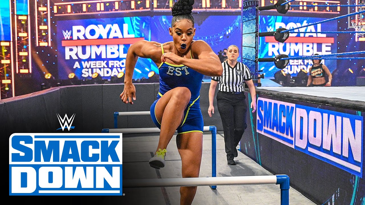 Bianca Belair Soars Through Bayley’s Ultimate Athlete Obstacle Course ...