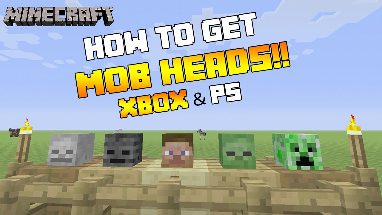 Minecraft (Xbox360/PS3) - TU19 - HOW TO GET MOB HEADS!! - TUTORIAL ...