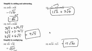 Traditional Algebra1: Reviewing Square Roots Unit 11 Flippedmath