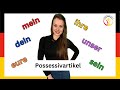 Possessivpronomen im Nominativ, Dativ und Akkusativ 💪#learngerman #deutschkurs