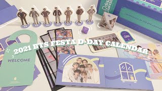 unboxing : 2021 bts festa d-day calendar 🪄 — celebration of the 8th anniversary