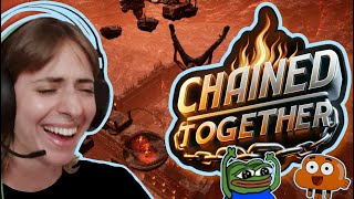 C'EST UN GAMEPLAY OUUUU UNE COMPILATION DE CHUTES ? (Chained Together avec Lenny et Nino)